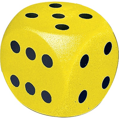 Volley Würfel, Gelb, 16 cm